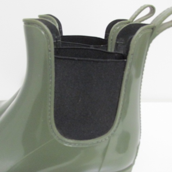 J.Crew Khaki Green Pull-on Ankle Boots, Size 9 - Picture 5 of 6